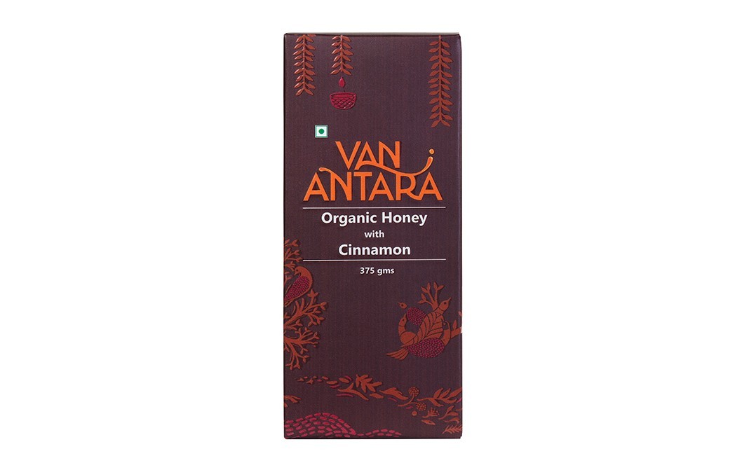 Vanantara Organic Honey with Cinnamon   Box  375 grams